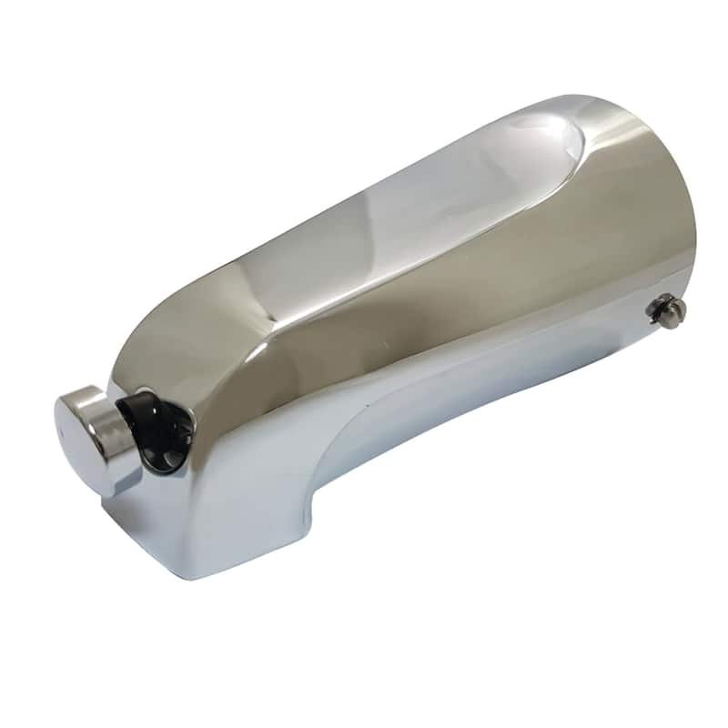 Kingston Brass Showerscape 5-1/8-Inch Tub Spout with Diverter, 1/2" CTS - Polished Chrome