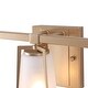 preview thumbnail 8 of 22, Modern Glam 2/3/4-Lights Gold Bathroom Vanity Lights Dimmable Frosted Funnel Glass Wall Sconces