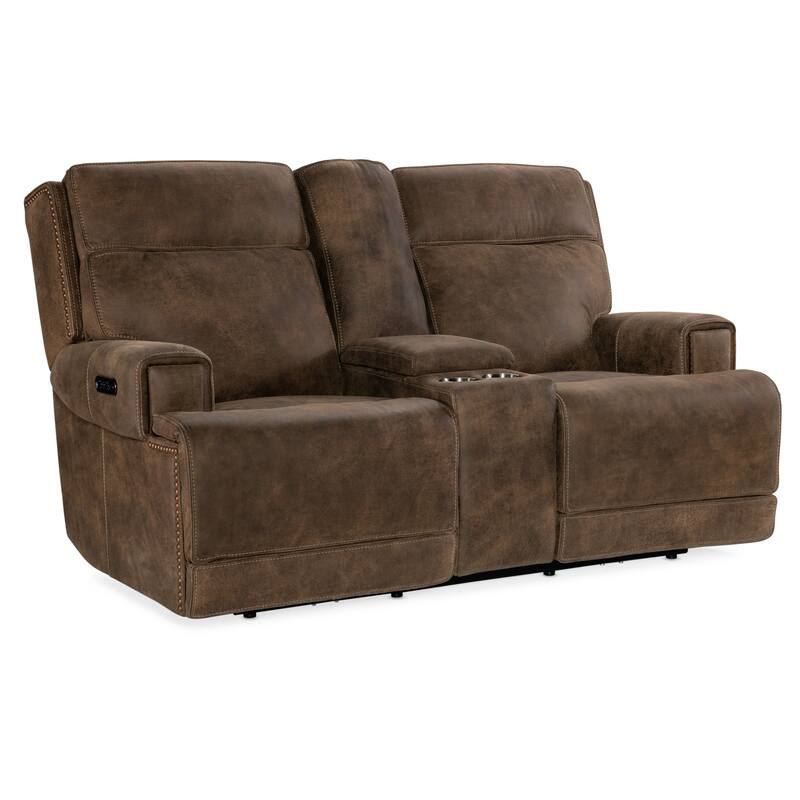 Hooker Furniture SS762-PHZC2 Wheeler 73" Wide Leather Sofa with Zero - Seville Timer