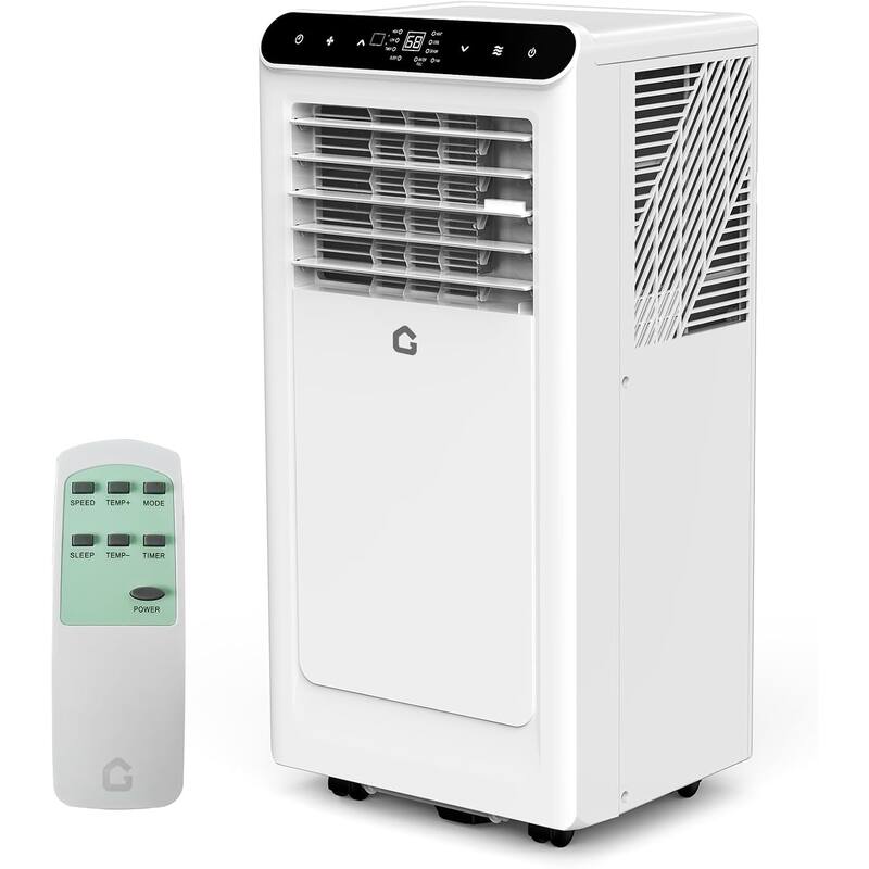 Portable Air Conditioner - 3-in-1 Cooling/Dehumidifier & Fan, 42dB Quiet AC with Remote - Black