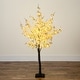 preview thumbnail 3 of 6, Pre-Lit Cherry Blossom Artificial Tree - 4' - Warm White LED Lights
