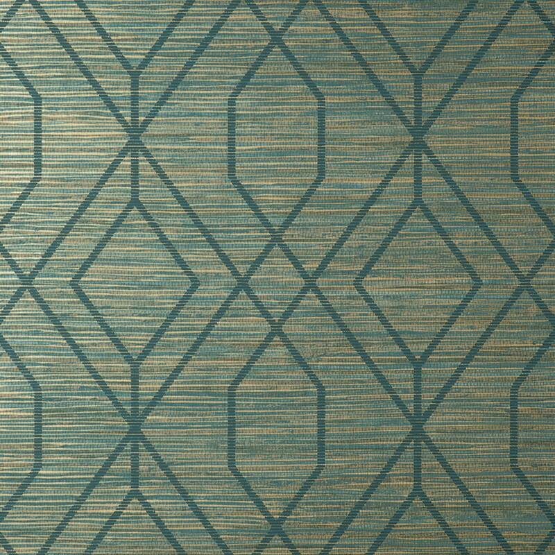 Fine Decor Fusion Teal Trellis Wallpaper