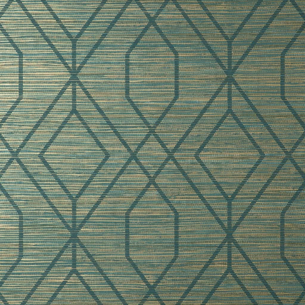 Fine Decor Fusion Teal Trellis Wallpaper
