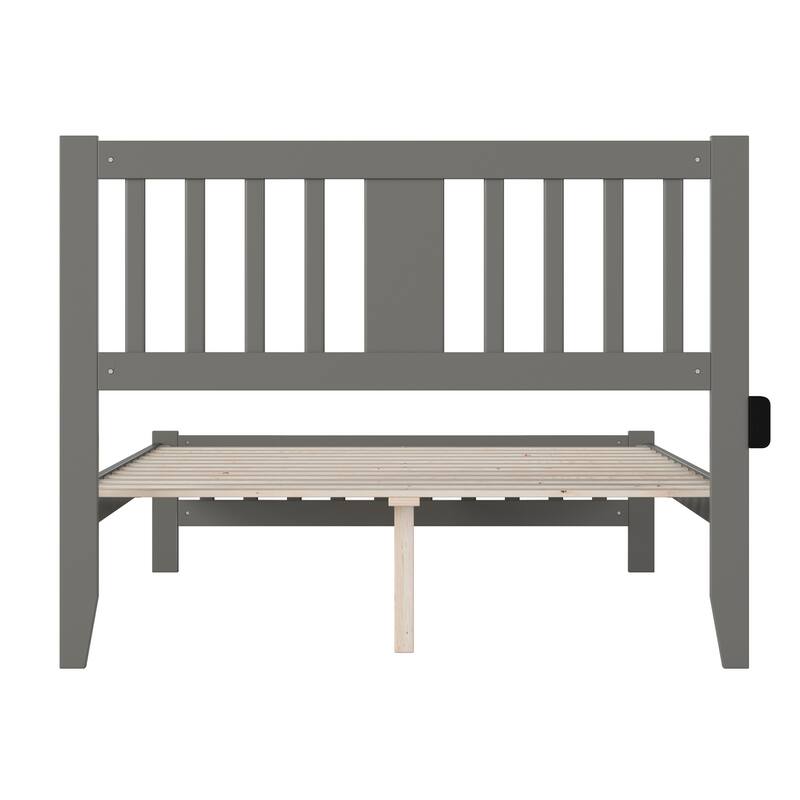 Tahoe Full Bed with Footboard in Grey