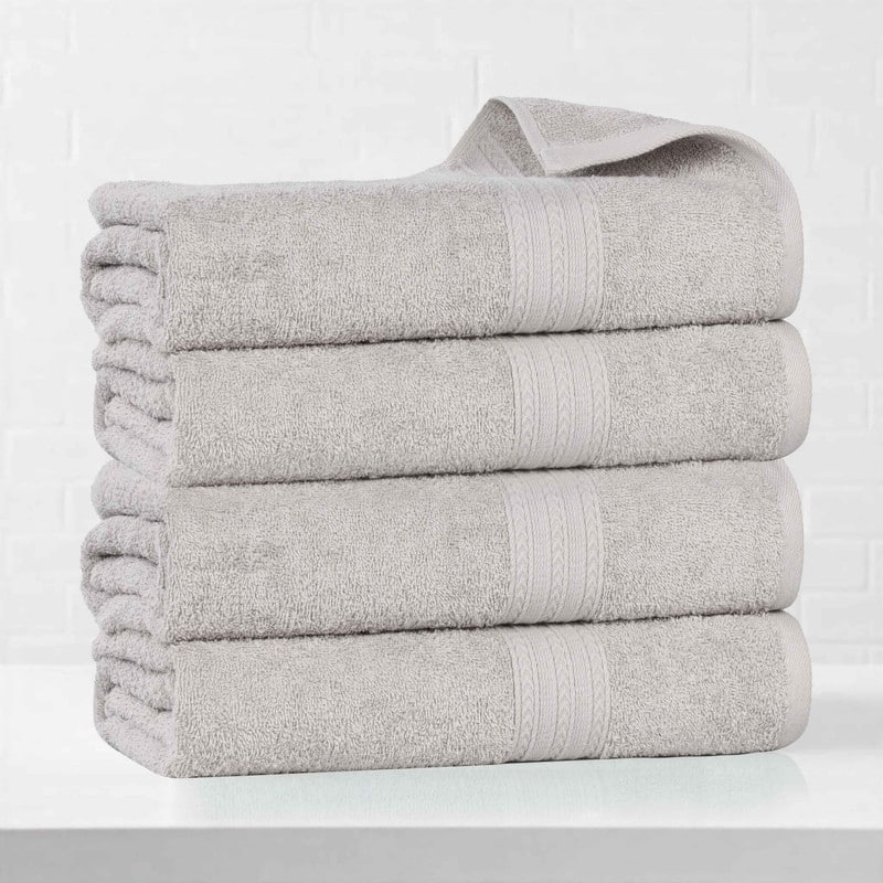 Eco-Friendly Sustainable Cotton Bath Towel by Superior (Set of 4)