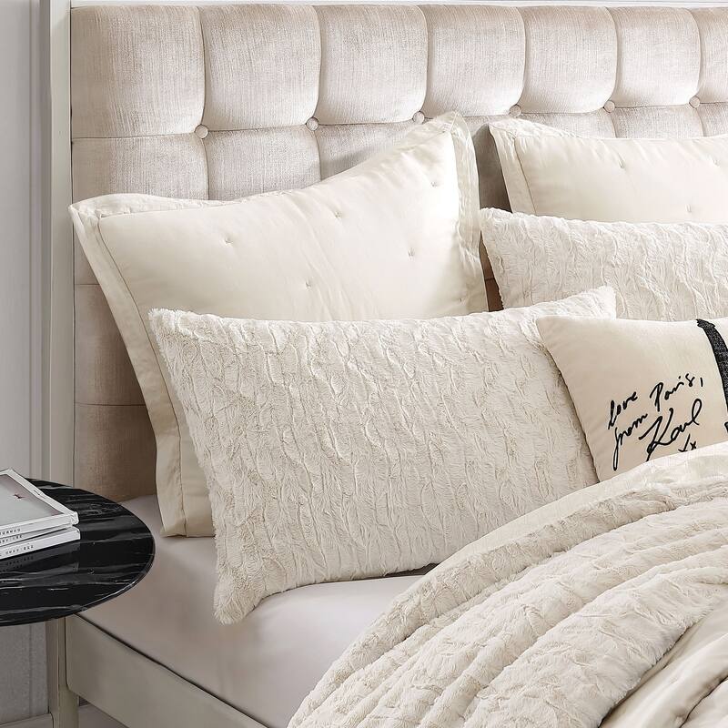 KARL LAGERFELD PARIS Heavenly Faux Fur Duvet Set
