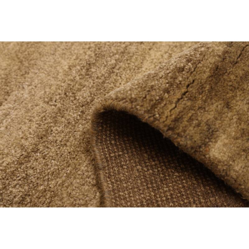 ECARPETGALLERY Hand-knotted Pak Finest Gabbeh Olive Wool Rug - 4'2 x 5'11