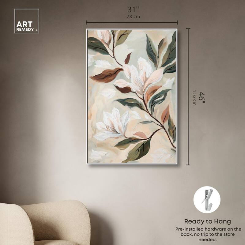 Soft Magnolia II Canvas by Art Remedy
