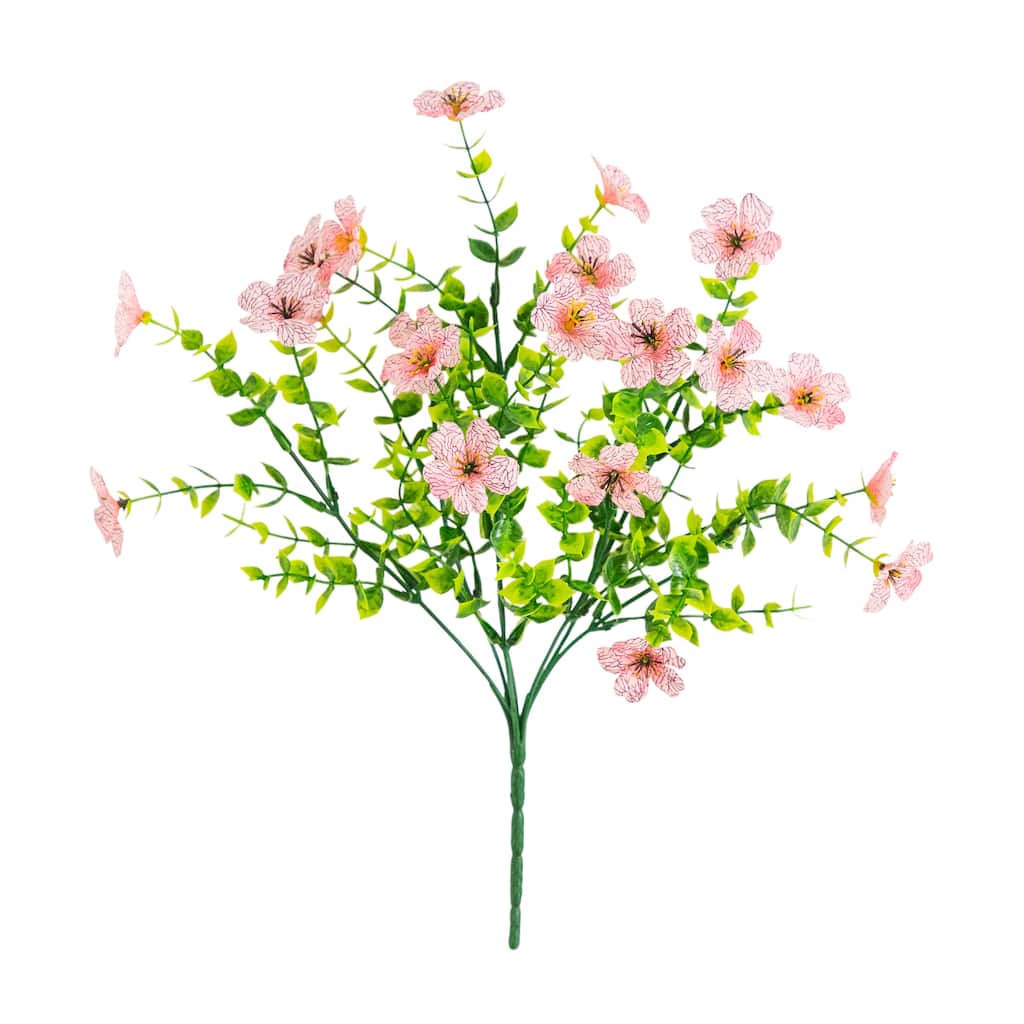 13-in UV Resistant Artificial Daisy Bush (Indoor/Outdoor) - Set of 12