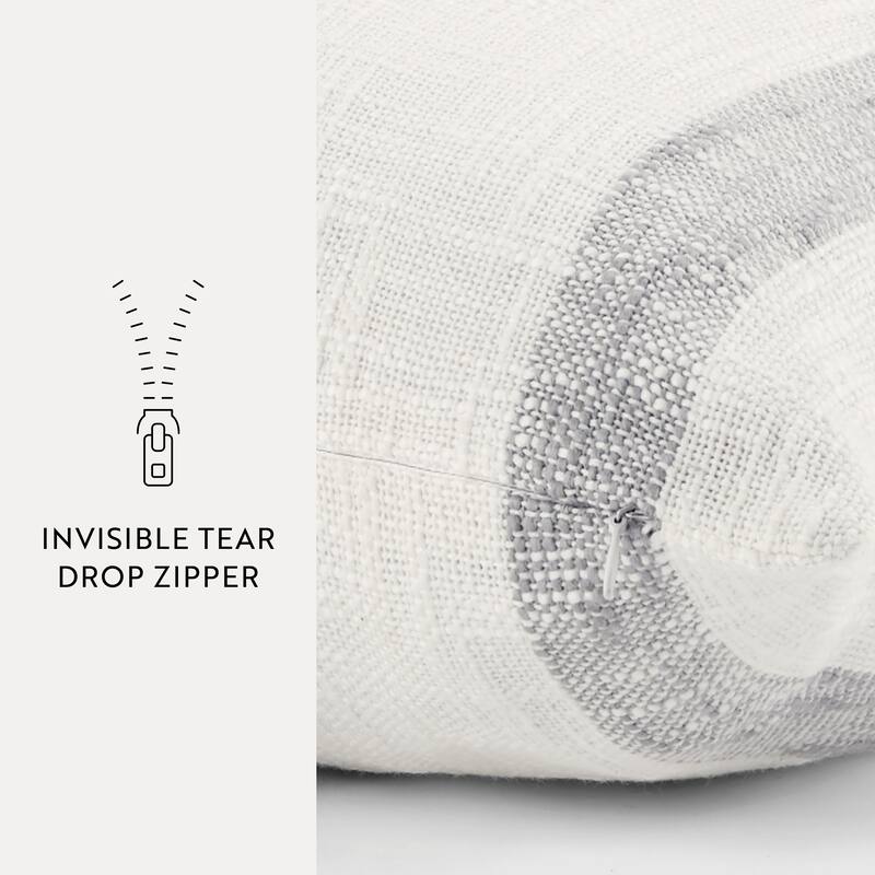 Yarn-Dyed Cotton Decor Throw Pillow in Awning Stripe