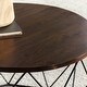 preview thumbnail 4 of 2, Chester Round Mango Wood Coffee Table Dark Brown by Kosas Home