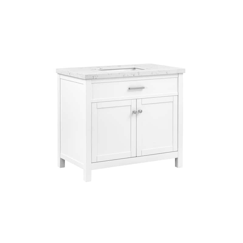 37'' Roseville Bathroom Vanity with Engineered Stone Top