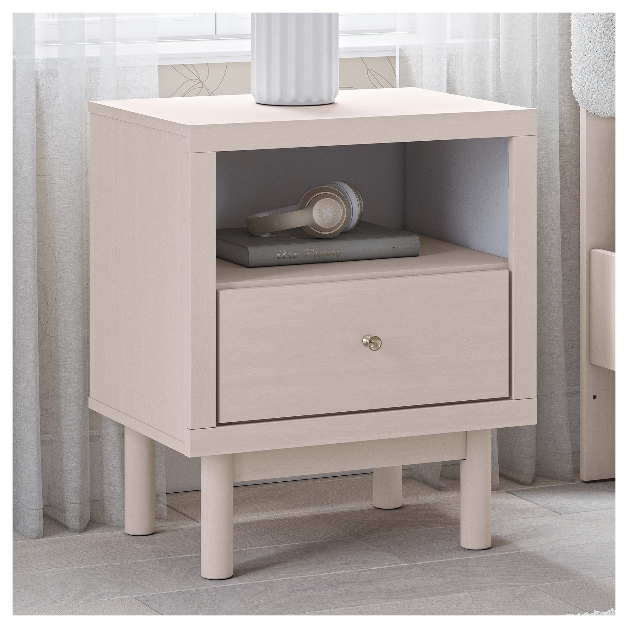 Signature Design by Ashley Wistenpine Pink Nightstand