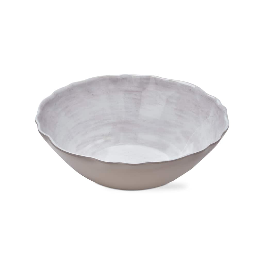 Merida Antique White Melamine Serving Bowl 112oz Dishwasher Safe 4in H x 11.75in Dia Perfect for Everyday Use