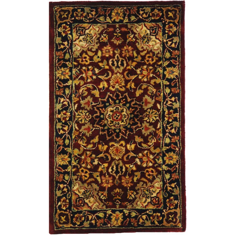 SAFAVIEH Handmade Classic Gordana Traditional Oriental Wool Rug - 2'3" x 4' - Burgundy/Navy