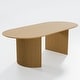 preview thumbnail 28 of 40, 67" Nordic Style Oval Dining Table - for 6 People