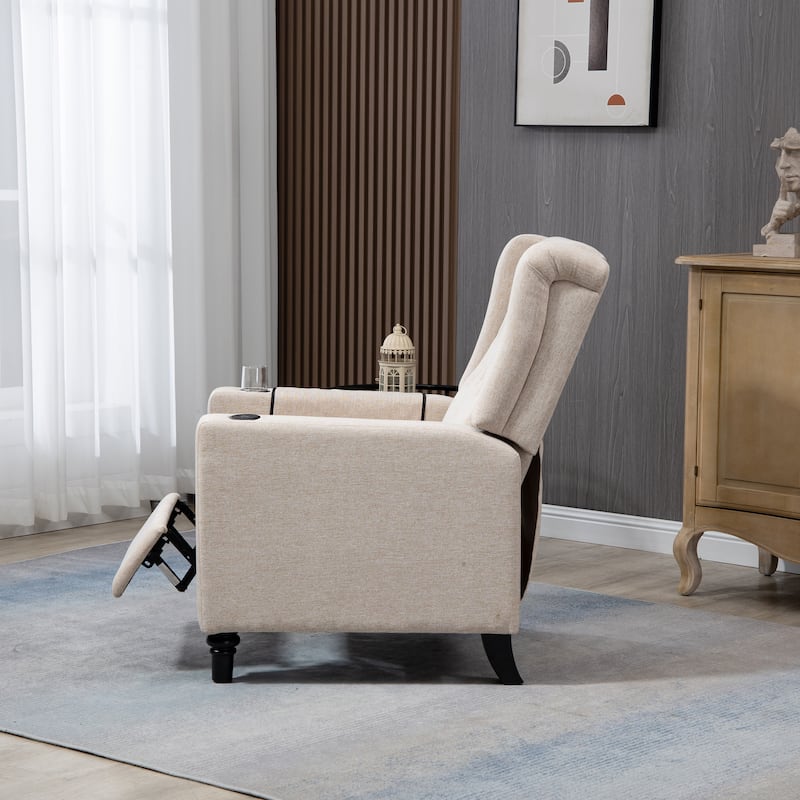 Recliner Chair with Button Tufted Back