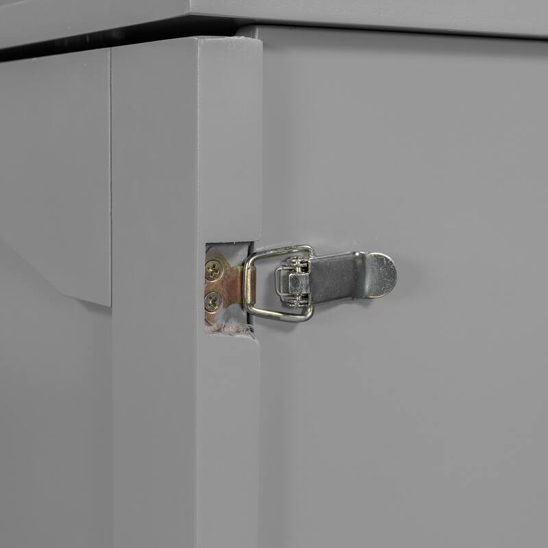 Space-Saving Full Size Murphy Bed with Drawers, USB Ports, and Pulley Design in Gray