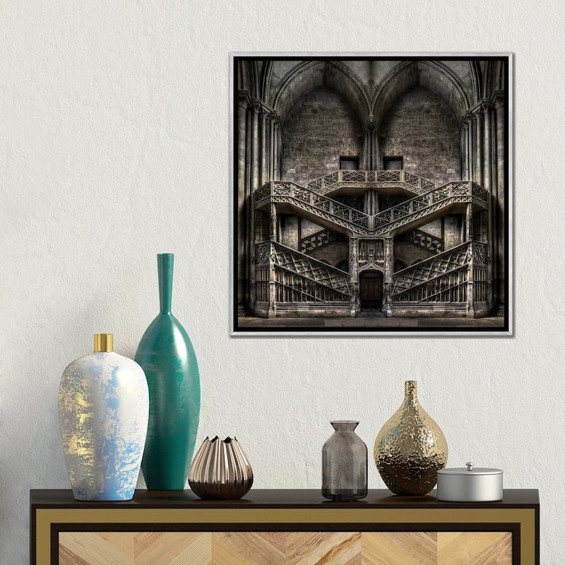 iCanvas "Tribute to Escher" by Jacek Stefan Framed