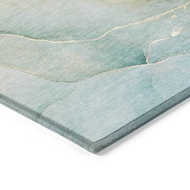 Allus Contemporary Abstract Weather Resistant Timeless Fusion Outdoor Rug