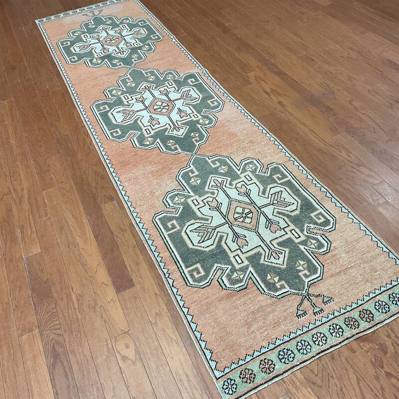 HERAT ORIENTAL Handmade Turkish Oushak Wool Rug - 2'11" x 11'5"