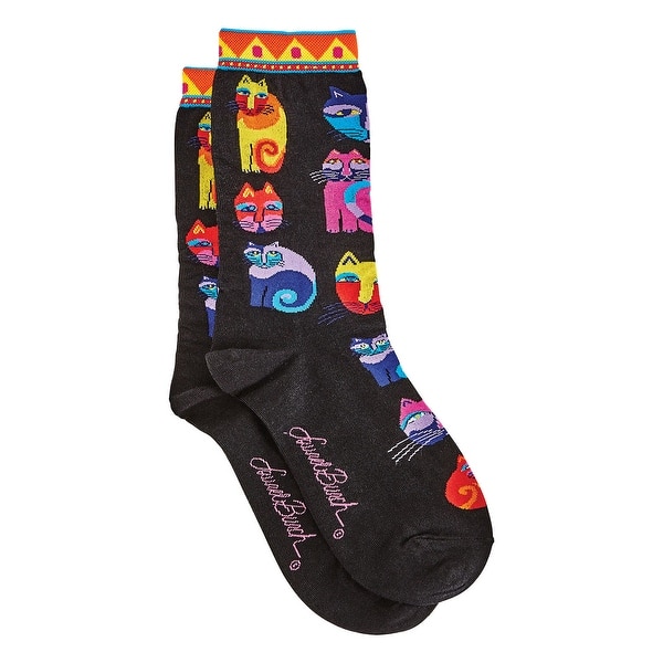 Shop Laurel Burch Women S Cat Ankle Socks Artistic Feline Design