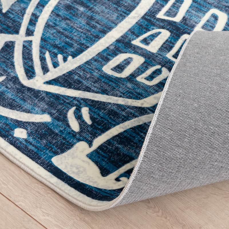 Katie Merz SPORTSGLYPHS Soccer Area Rug