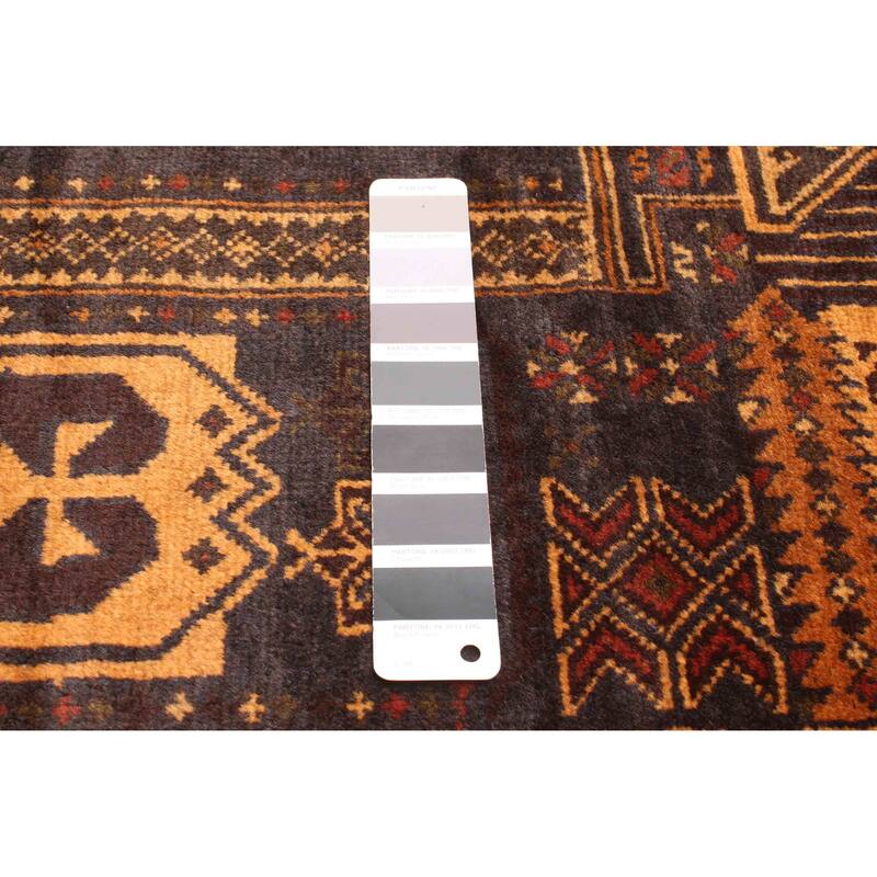 ECARPETGALLERY Hand-knotted Teimani Dark Grey Wool Rug - 4'0 x 6'8