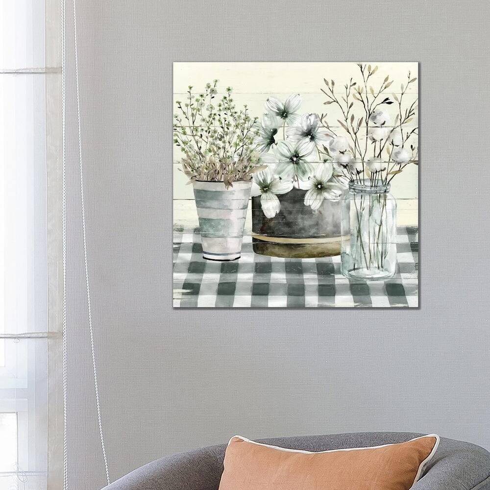 iCanvas "Spring Gingham II" by Carol Robinson Canvas Print