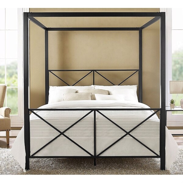 4 post top metal bed