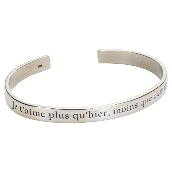 Women S I Love You More Than Yesterday In French Bracelet Women X27 S I Love You More Than Yesterday In French Bracelet