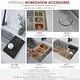 preview thumbnail 11 of 55, STYLISH Stainless Steel Workstation Completo Series Kitchen Sink with Accessories Included - Brushed Stainless Steel