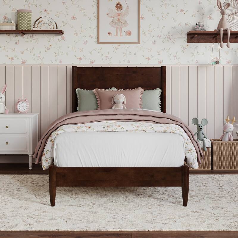 Pasadena Solid Wood Low Profile Platform Bed