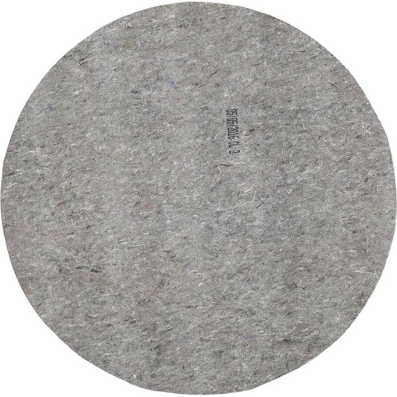 Mohawk Home Non Slip Rug Pad 1/4" Inch Thick Felt Cushion Reversible Extra Grip - Grey - 6' x 6' Round