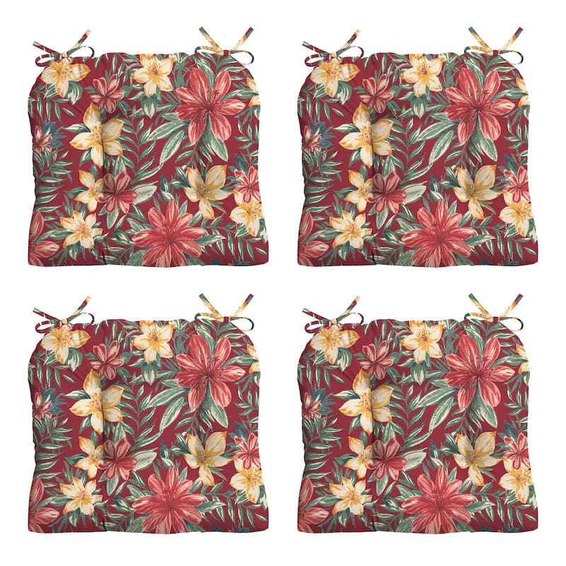 ARDEN Wicker Seat Cushion - 4 Count - Ruby Clarissa Tropical