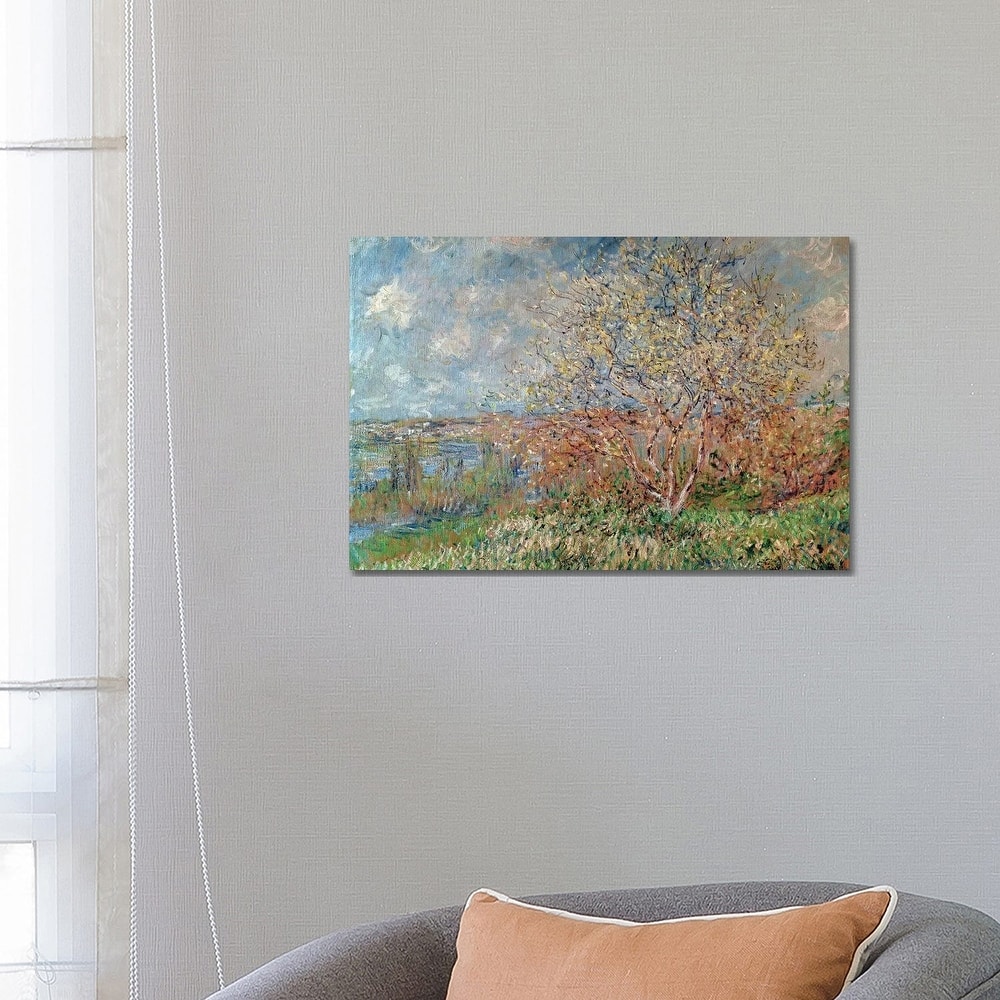 iCanvas "Spring, 1880-82 " by Claude Monet Canvas Print