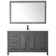 preview thumbnail 34 of 71, Daria 60 Inch Single Vanity, Cultured Marble Top, 58 Inch Mirror
