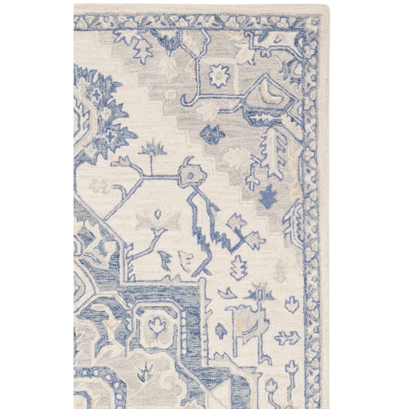 SAFAVIEH Handmade Micro-Loop Gulseven Medallion Wool Rug