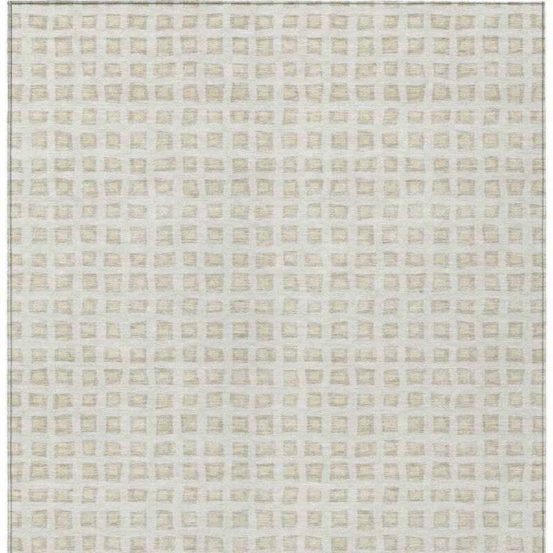 HomeRoots Geometric Transitional Rectangle Outdoor Rug