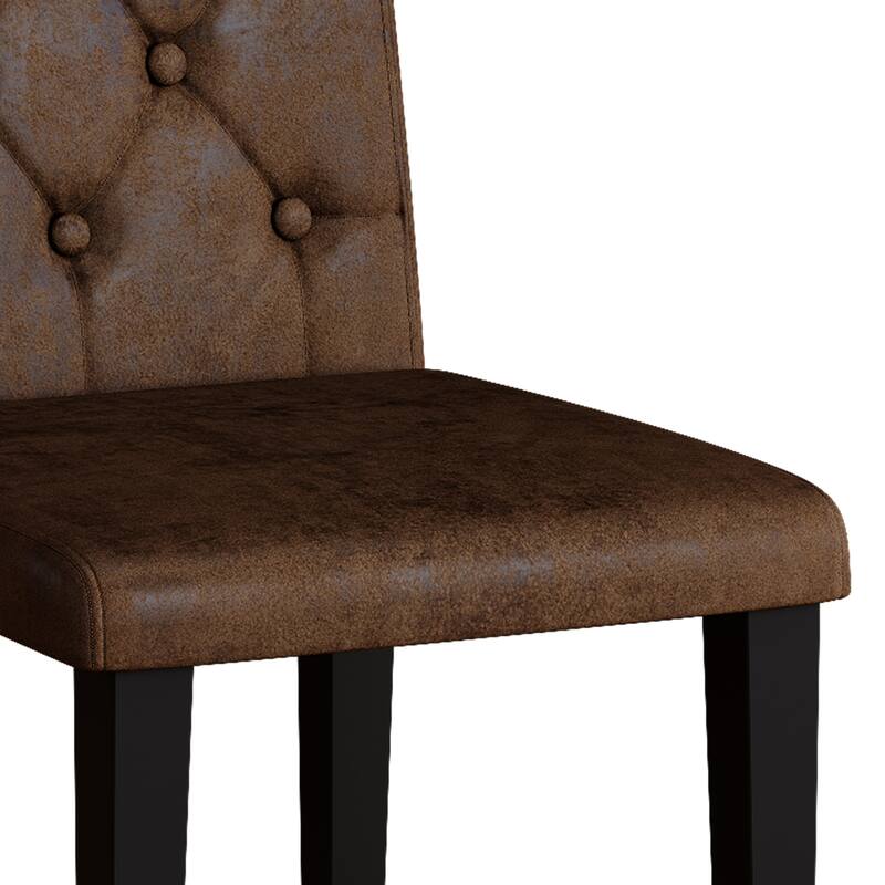 5-Piece Rectangular Dining Table Set, 63-inch Wooden Dining Table with 4 Upholstered Chairs, Stylish Dining Room Table Set for 4