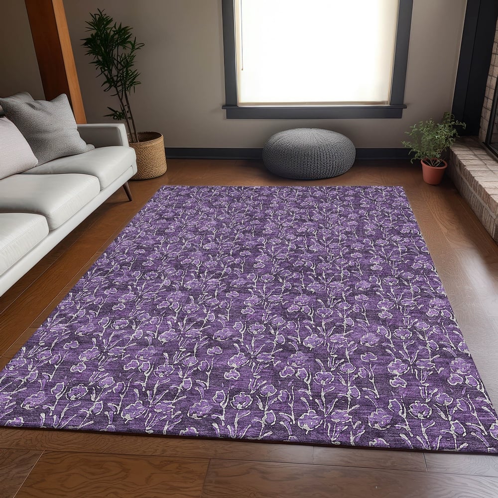 Premium Washable Super Soft Floral Contemporary Mayfield Rug