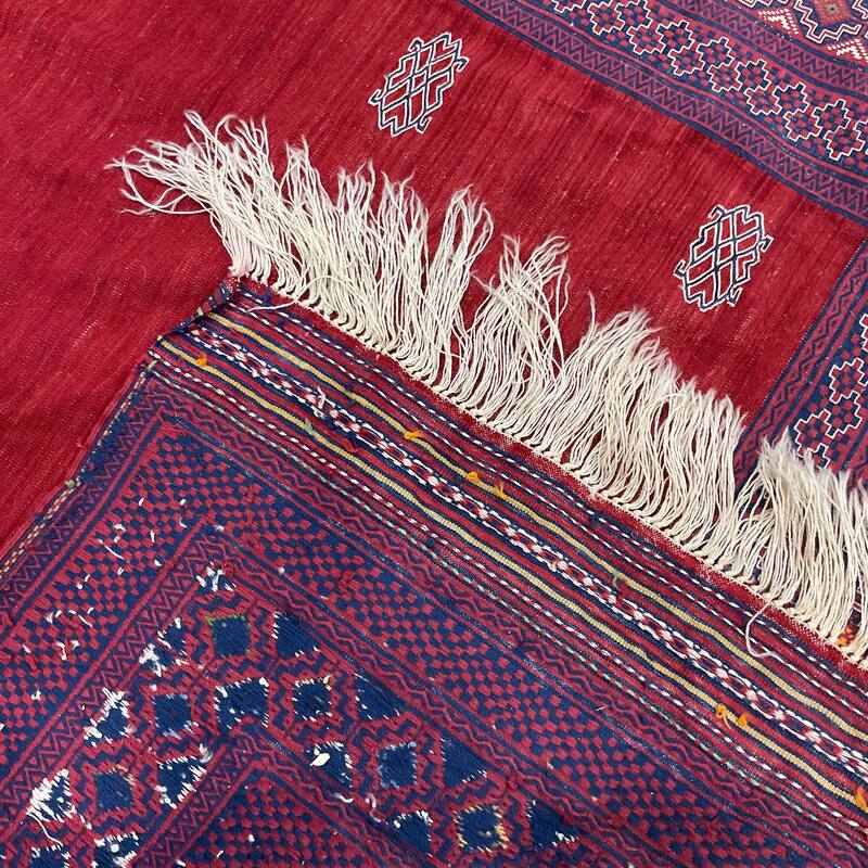 HERAT ORIENTAL Handmade Soumak Wool Rug - 4'6" x 4'11"