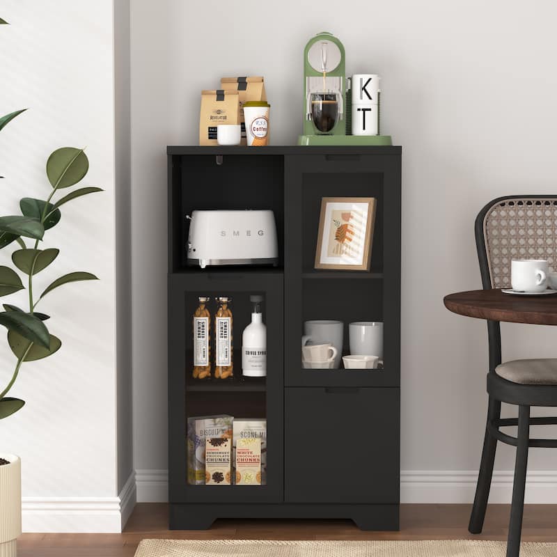 White Bathroom Floor-standing Storage Table with a Drawer