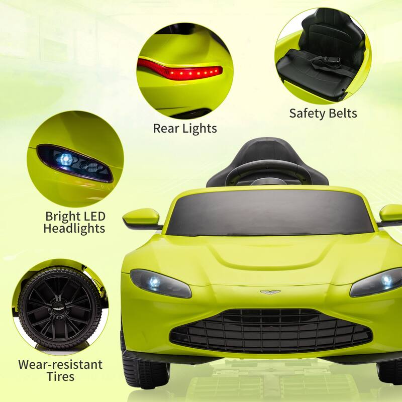 12V Ride on Car for Kids Licensed Aston Martin with Remote Control