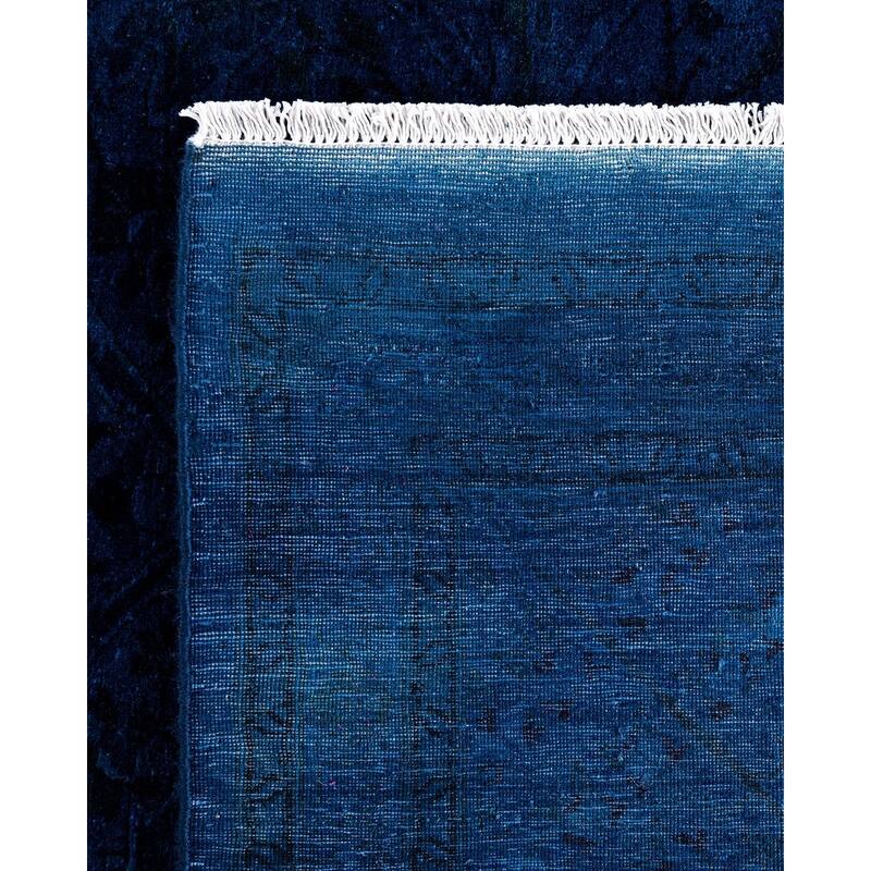 Fine Vibrance One-of-a-Kind Hand-Knotted Area Rug - Blue, 8' 2" x 10' 5" - 8' 2" x 10' 5"