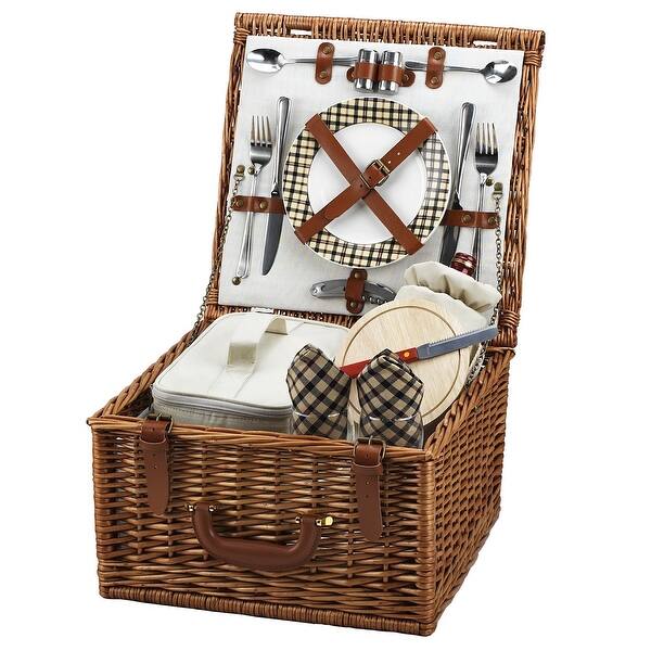 Picnic at Ascot Cheshire Basket for 2 Plaid (702L) London Plaid Bed Bath & Beyond 18904471