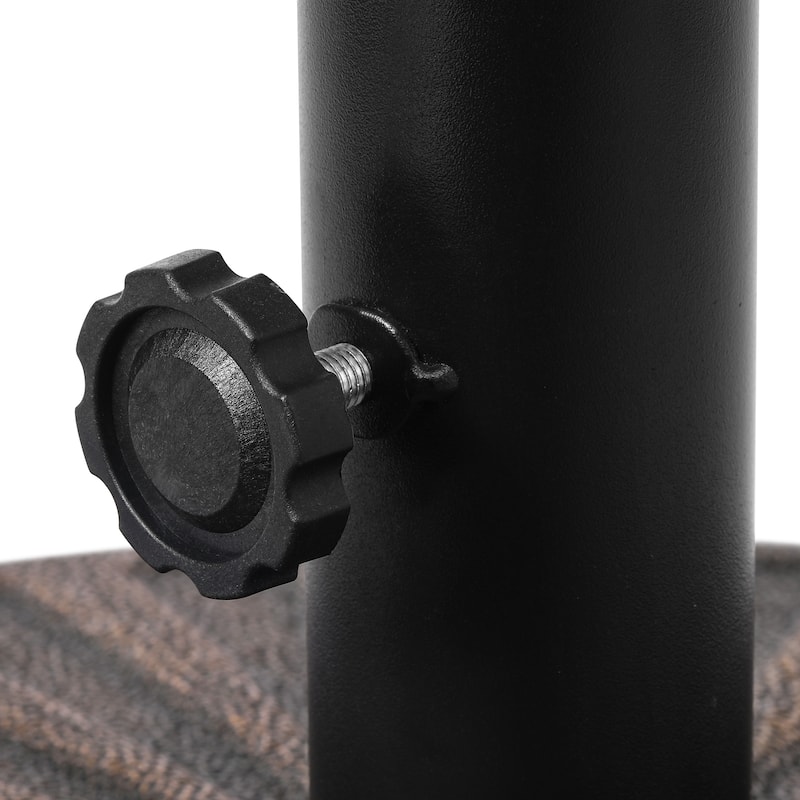 Newport 55-lb Fillable Round Patio Market Umbrella Base Stand - N/A