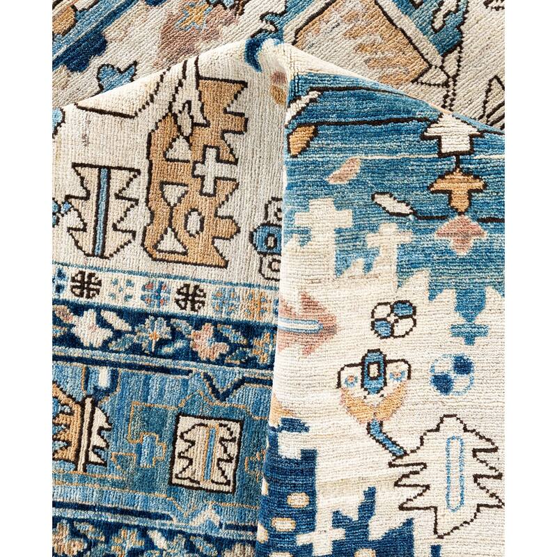Serapi One-of-a-Kind Hand-Knotted Area Rug - Ivory - 8' 2" x 9' 9"