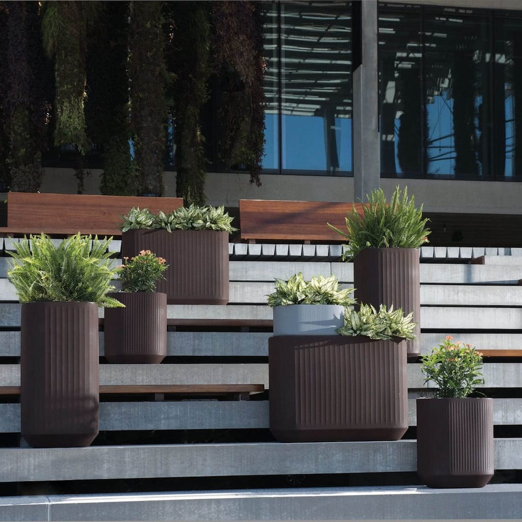 TruDrop Self Watering Modular Planter Box and Troughs with Water Level Indicator