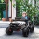 preview thumbnail 2 of 5, Kids Ride On Car, 12V Electric Truck with Wide Seat, Remote Control, Music - White